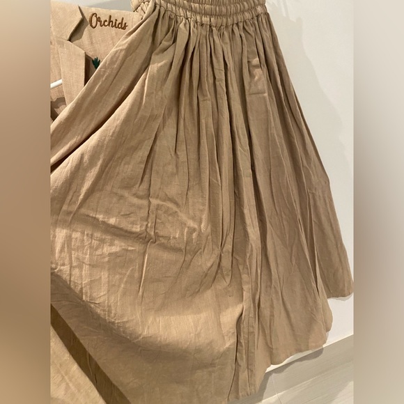 Embroidered Tan Two-Piece Set - Picture 8 of 8